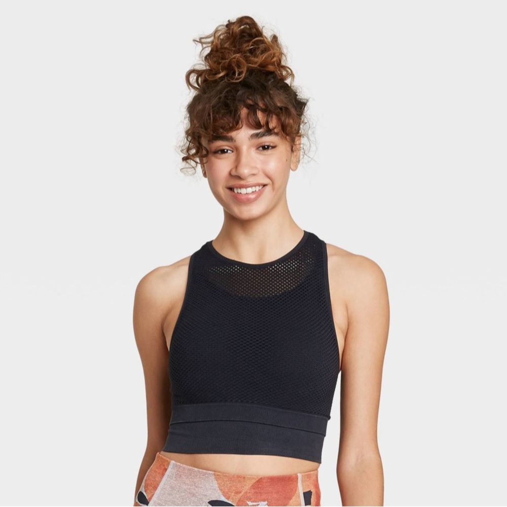 JoyLab Black Mesh Racerback Bra XL - Picture 1 of 4